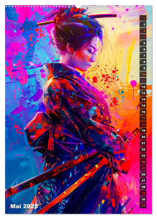 Samurai - Onna Bugeisha (CALVENDO Premium Wandkalender 2025)