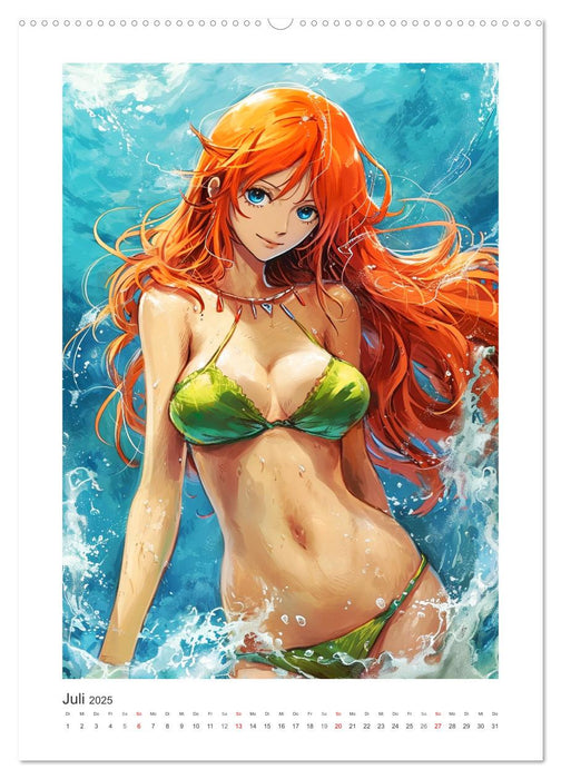 Manga-Girls. Coole Comics mit Ausstrahlungskraft (CALVENDO Premium Wandkalender 2025)