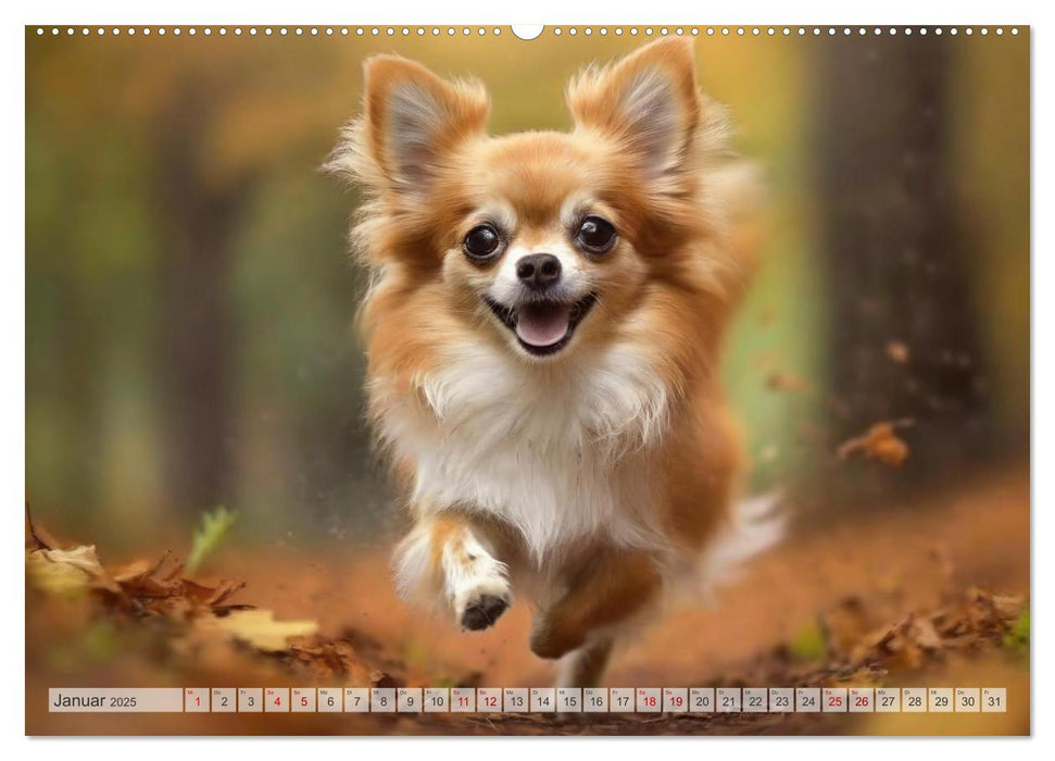 Chihuahuas - Kleine Hunde - große Temperamentbündel (CALVENDO Wandkalender 2025)