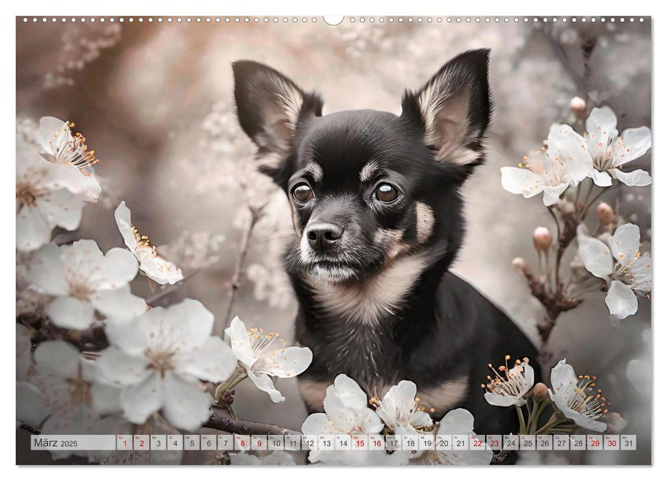 Chihuahuas - Kleine Hunde - große Temperamentbündel (CALVENDO Premium Wandkalender 2025)