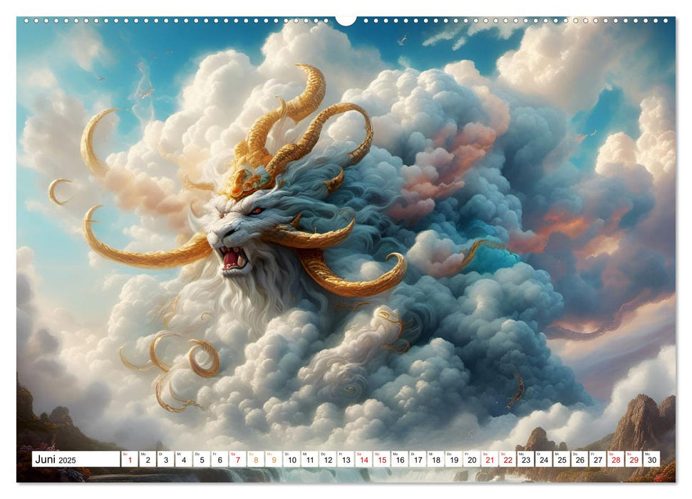 Wolkenkreaturen (CALVENDO Premium Wandkalender 2025)