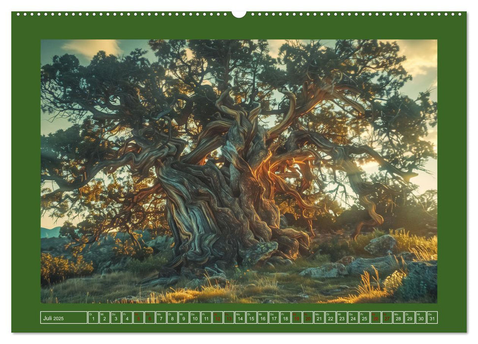 Die Zeitreisenden des Waldes (CALVENDO Premium Wandkalender 2025)