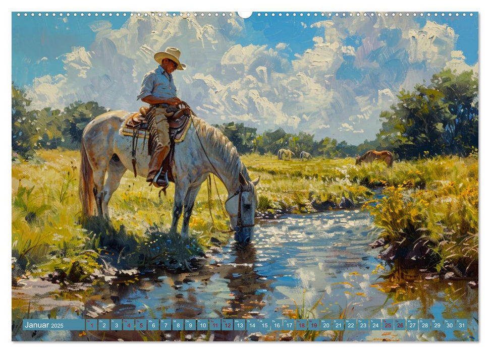 Pferde, Staub und Freiheit (CALVENDO Wandkalender 2025)