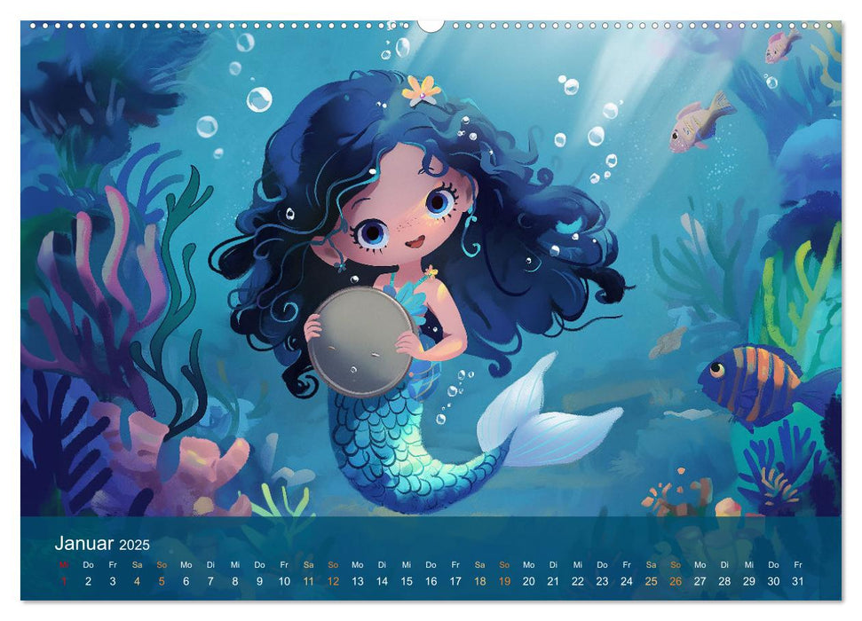 Kleine Meerjungfrauen (CALVENDO Wandkalender 2025)