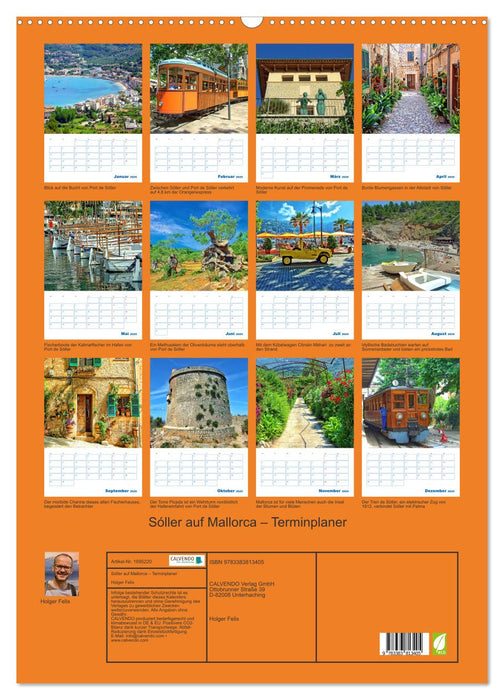 Sóller auf Mallorca – Terminplaner (CALVENDO Wandkalender 2025)