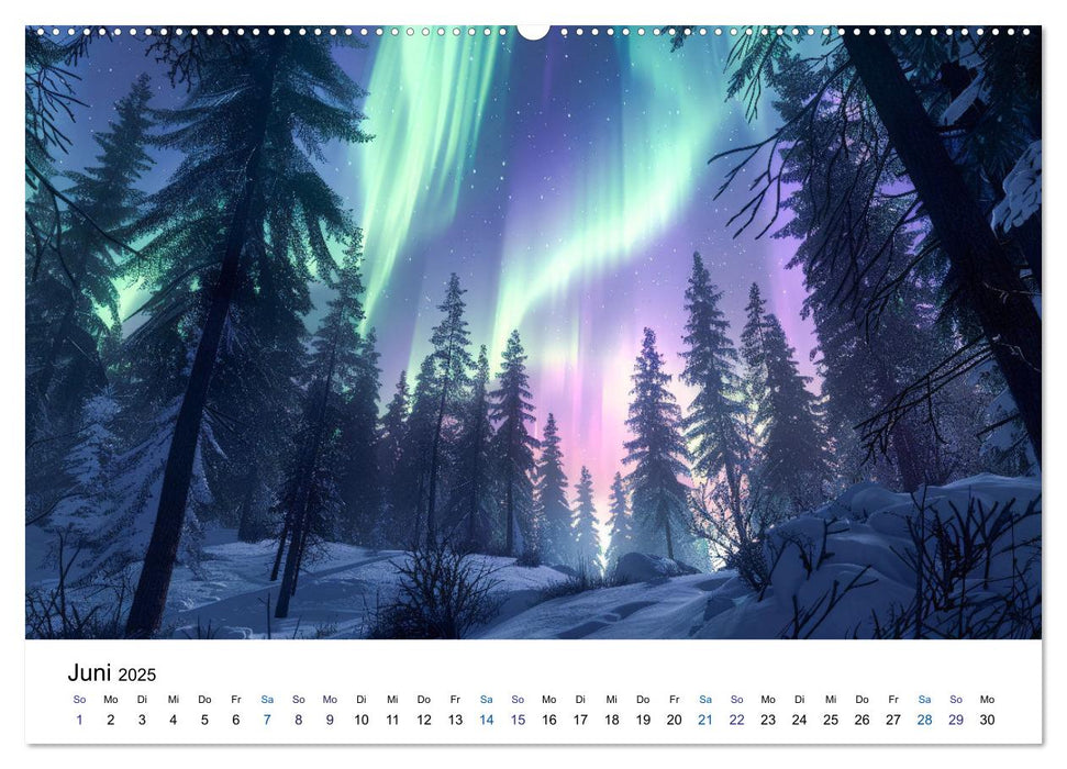 Aurora Borealis - Der Zauber der Nordlichter (CALVENDO Wandkalender 2025)