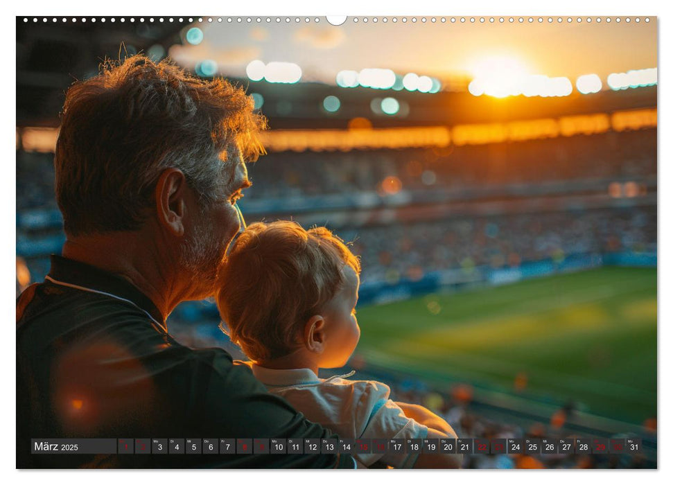 Fußball im Blut (CALVENDO Premium Wandkalender 2025)