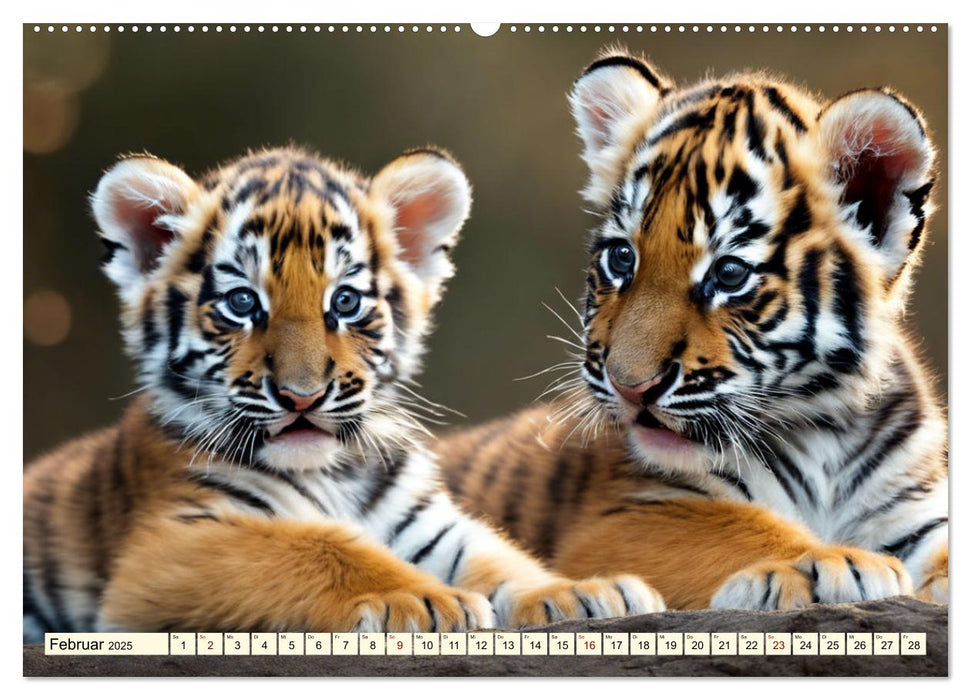 Tiger ganz nah (CALVENDO Premium Wandkalender 2025)