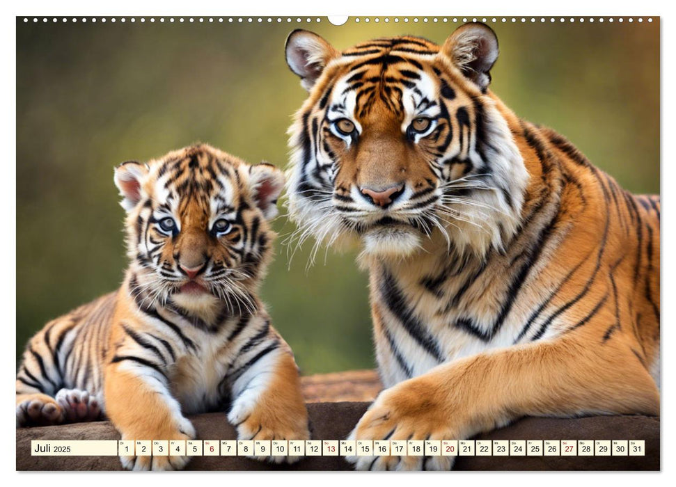 Tiger ganz nah (CALVENDO Premium Wandkalender 2025)