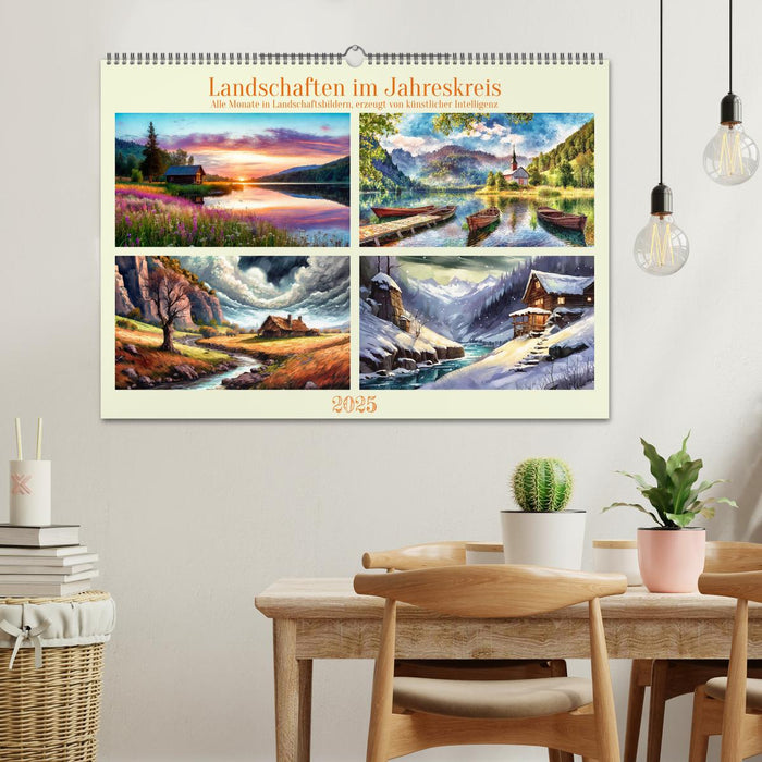 Landschaften im Jahreskreis (CALVENDO Wandkalender 2025)