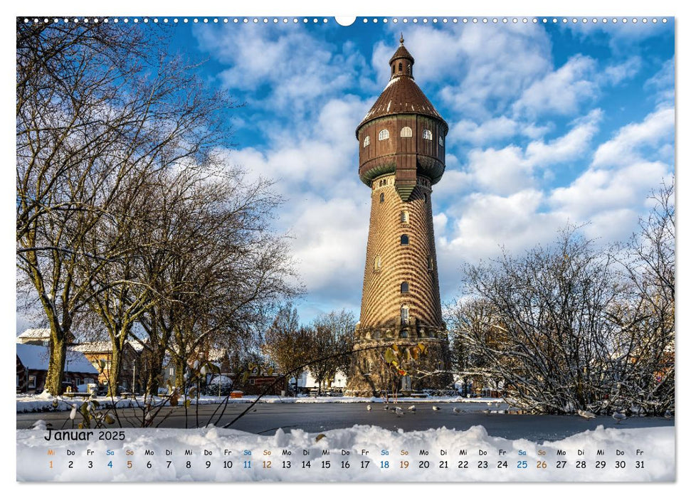 Westküste - Zwischen St. Peter Ording, Büsum und Elbe (CALVENDO Premium Wandkalender 2025)