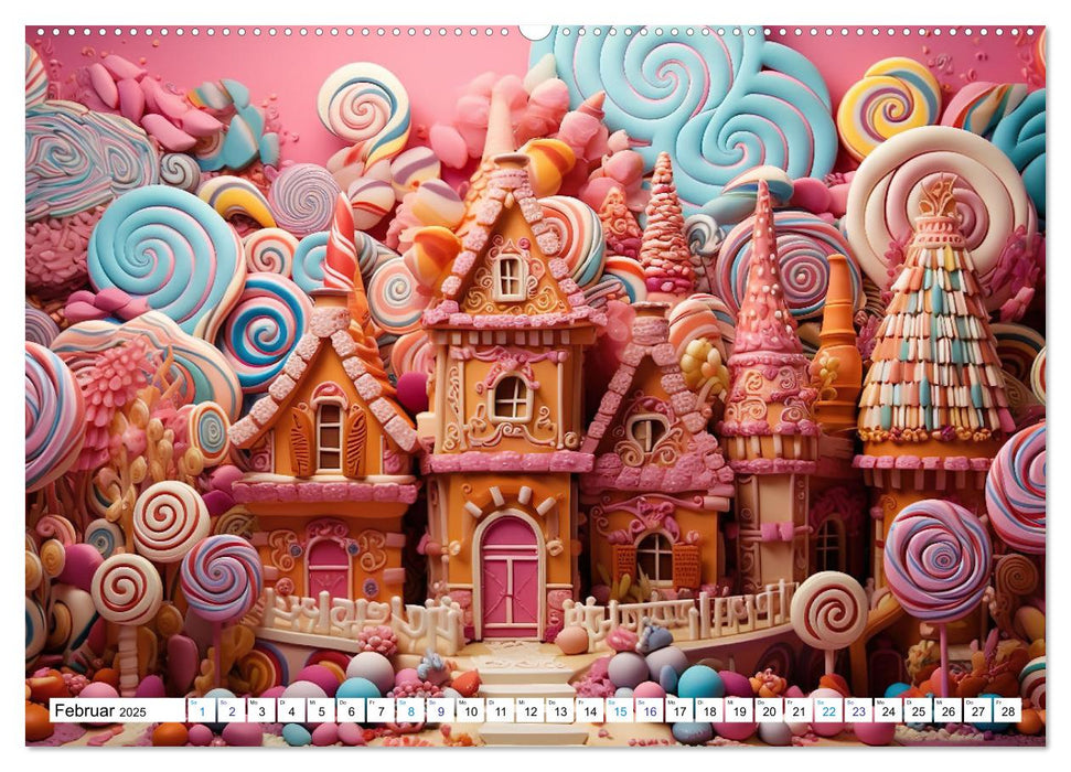Zuckerträume im Candyland (CALVENDO Wandkalender 2025)