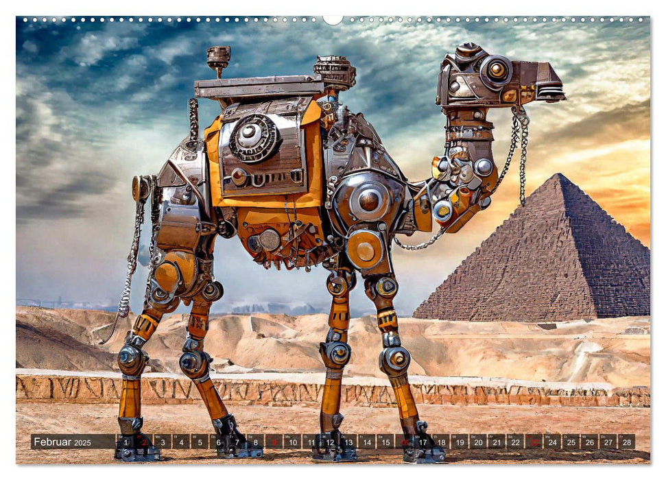 Die Roboter-Tierwelt (CALVENDO Wandkalender 2025)