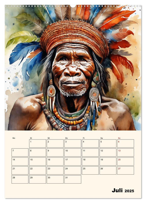 Indianische Kultur (CALVENDO Premium Wandkalender 2025)