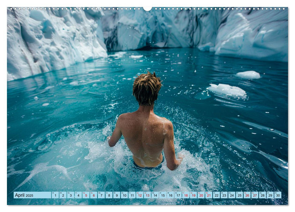 Eisbaden (CALVENDO Premium Wandkalender 2025)