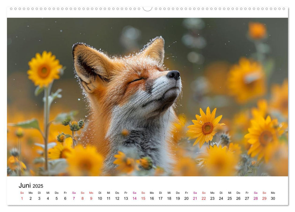 Fuchs - schöne Momente (CALVENDO Wandkalender 2025)