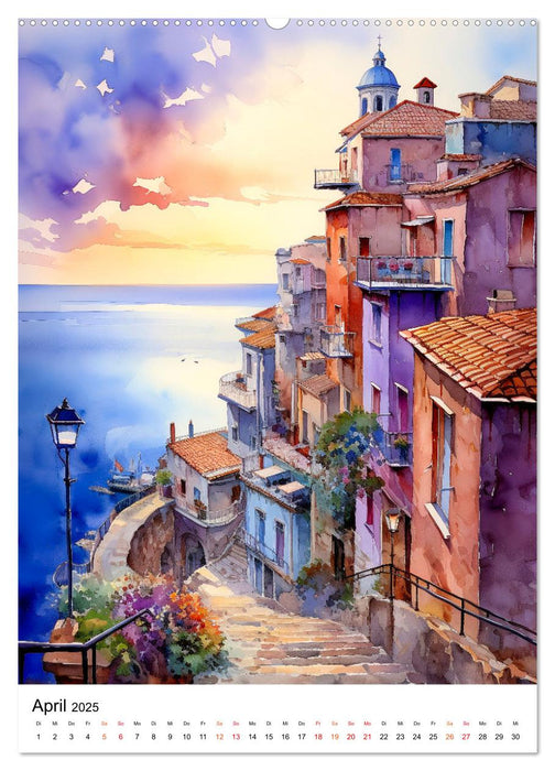 Italienische Riviera - wunderschöne Küste (CALVENDO Wandkalender 2025)