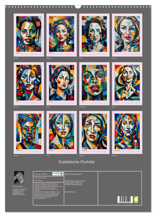 Kubistische Porträts (CALVENDO Wandkalender 2025)