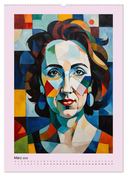 Kubistische Porträts (CALVENDO Wandkalender 2025)