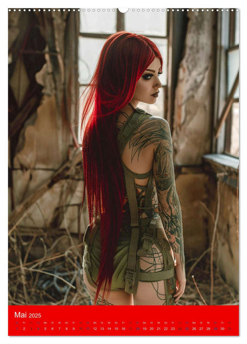 RED HAIR - Cyberladys (CALVENDO Premium Wandkalender 2025)