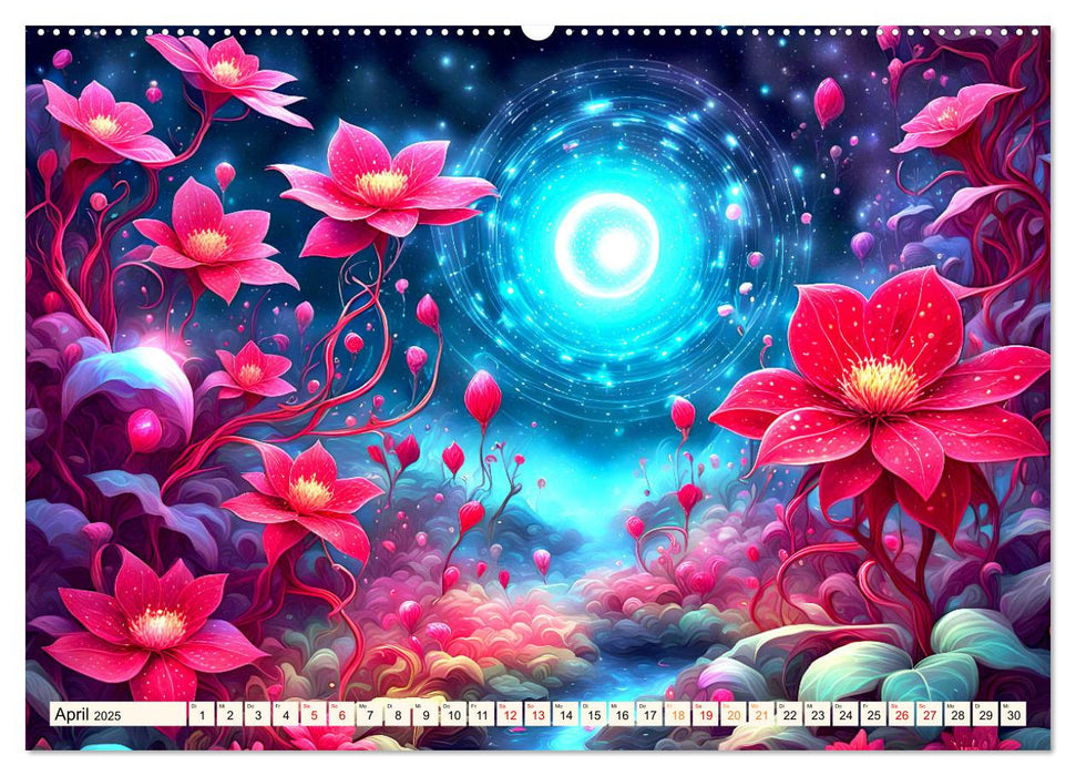 Zauberhafte farbenfrohe Blütenwelt (CALVENDO Premium Wandkalender 2025)