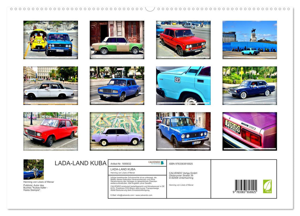 LADA-LAND KUBA (CALVENDO Premium Wandkalender 2025)