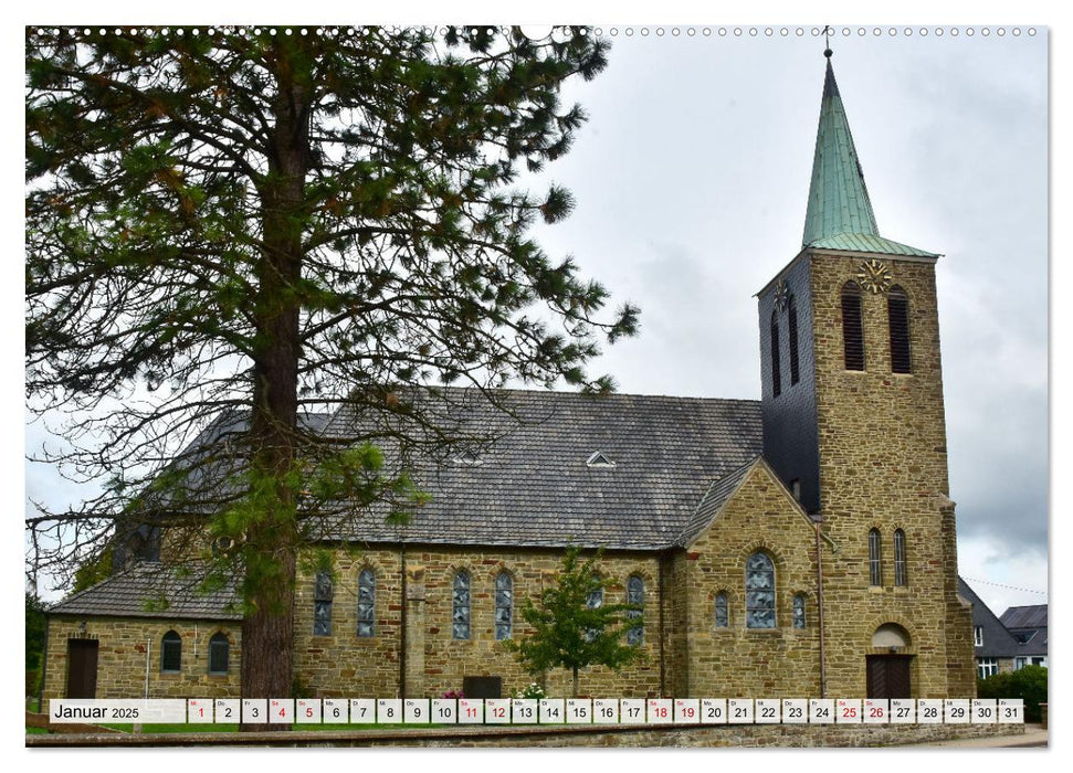 Kirchen und Kapellen rund um Simmerath (CALVENDO Wandkalender 2025)