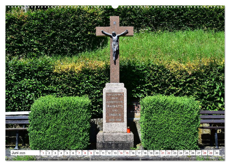 Kreuze und Kruzifixe rund um Simmerath in der Eifel (CALVENDO Wandkalender 2025)