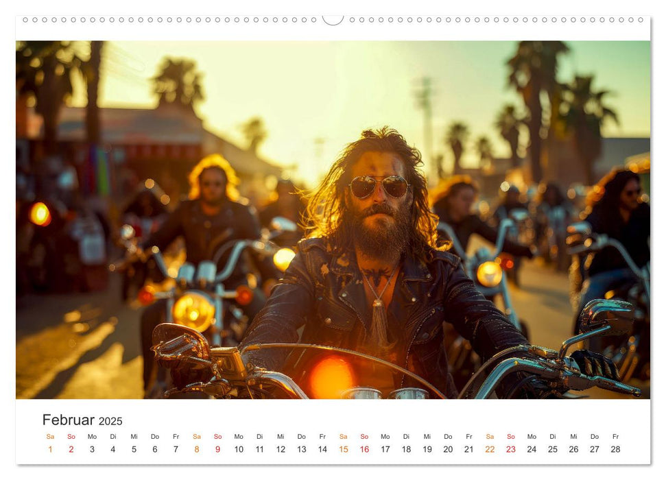 Motorrad tolle Momente (CALVENDO Premium Wandkalender 2025)