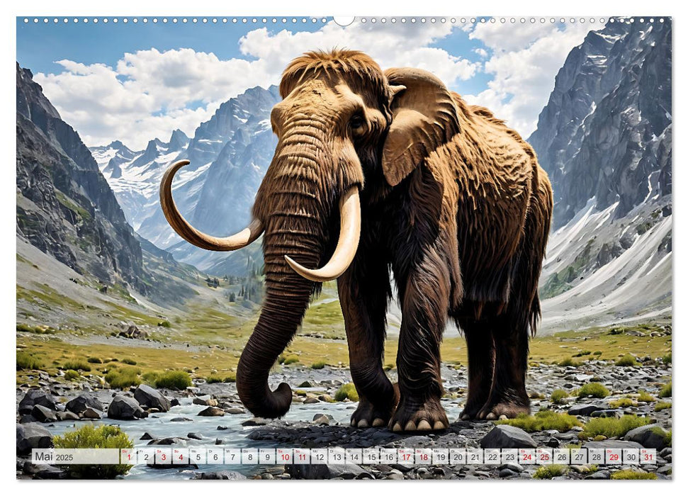Im urzeitlichen Reich des Mammuts (CALVENDO Wandkalender 2025)