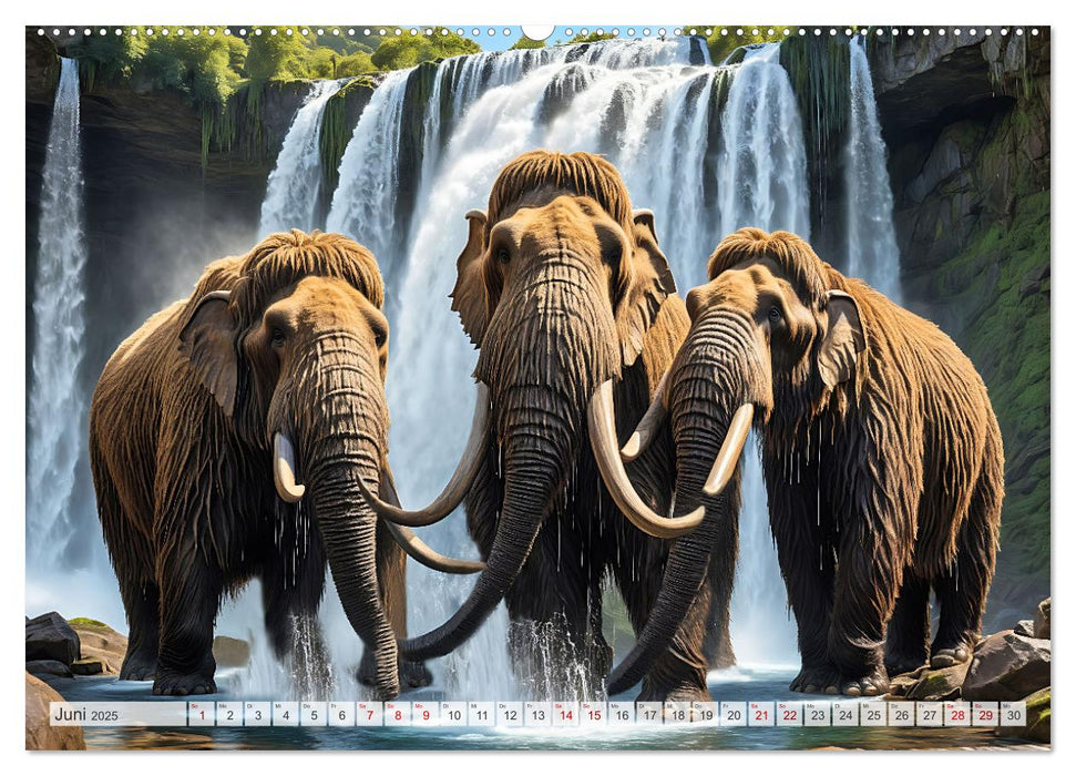 Im urzeitlichen Reich des Mammuts (CALVENDO Premium Wandkalender 2025)
