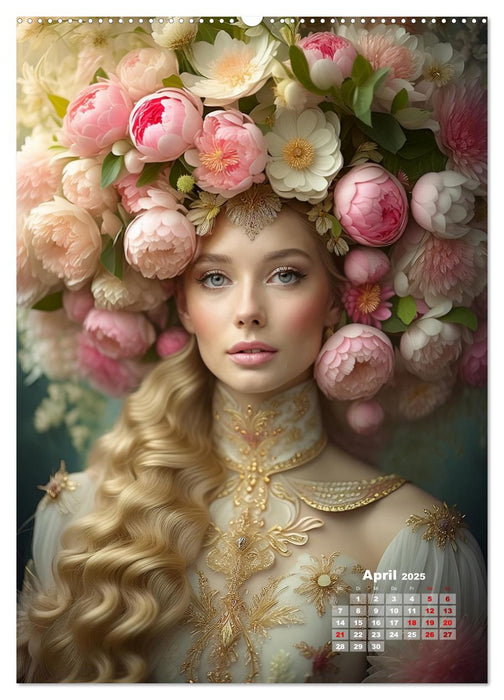 Elfengleiche Blütenköniginnen (CALVENDO Wandkalender 2025)