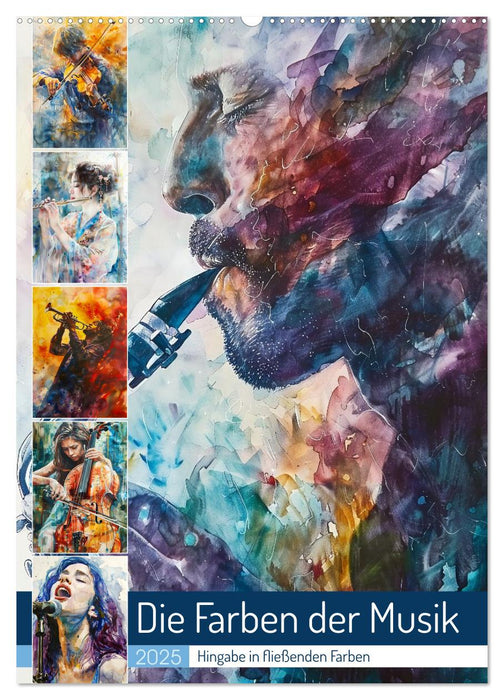 Die Farben der Musik (CALVENDO Wandkalender 2025)