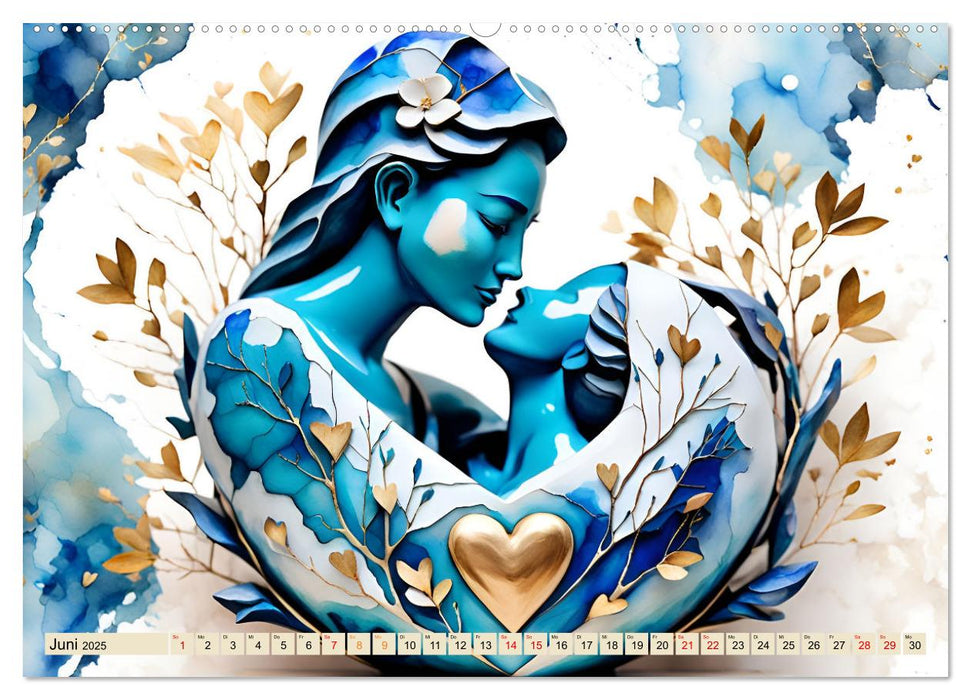 Herzensliebe und Trauer (CALVENDO Premium Wandkalender 2025)