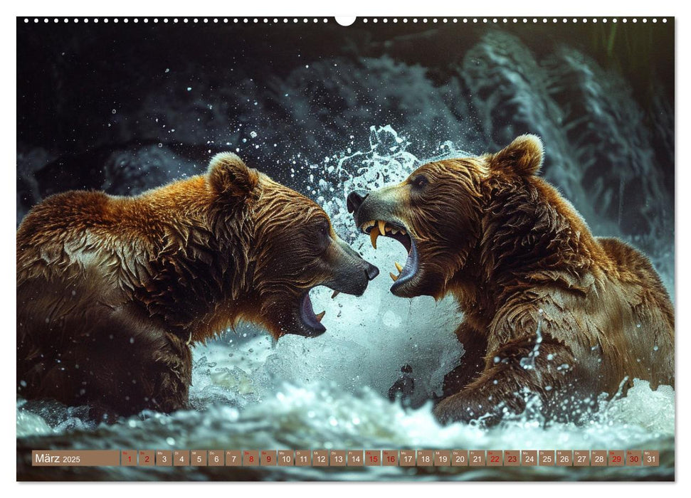 Wildes Bärenland (CALVENDO Wandkalender 2025)