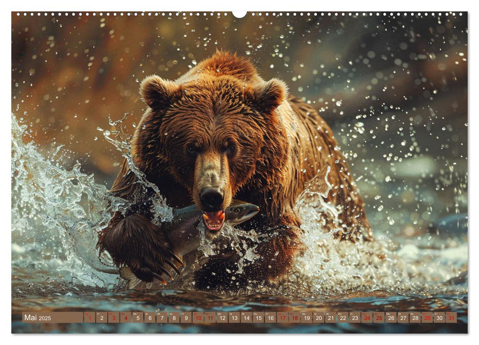 Wildes Bärenland (CALVENDO Wandkalender 2025)