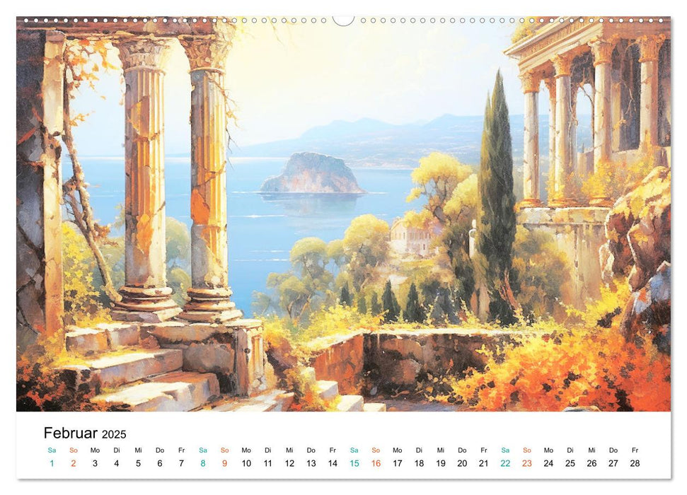 Szenen aus dem Antiken Griechenland (CALVENDO Wandkalender 2025)