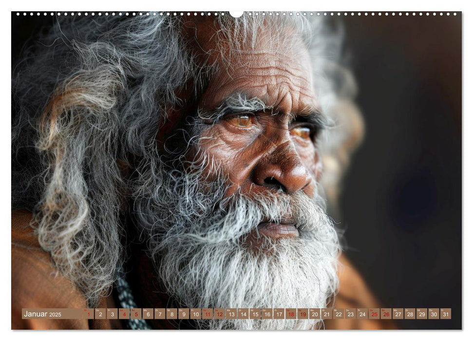 Aborigines - Farben des Outback (CALVENDO Wandkalender 2025)