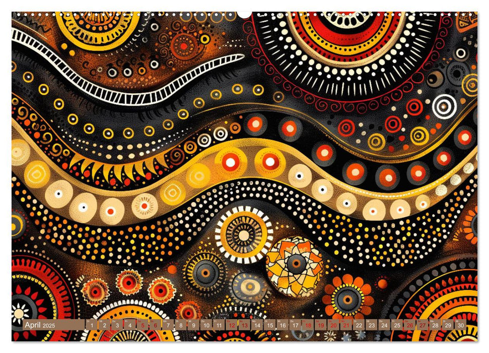 Aborigines - Farben des Outback (CALVENDO Premium Wandkalender 2025)