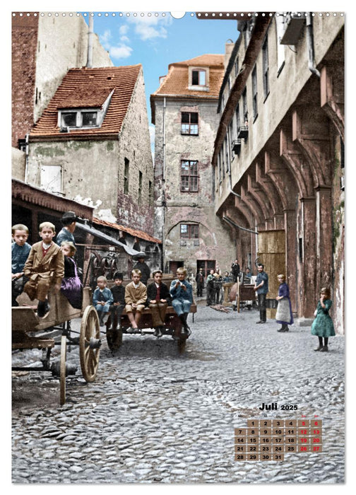 Alt Berlin nach Heinrich Zille in Farbe (CALVENDO Premium Wandkalender 2025)