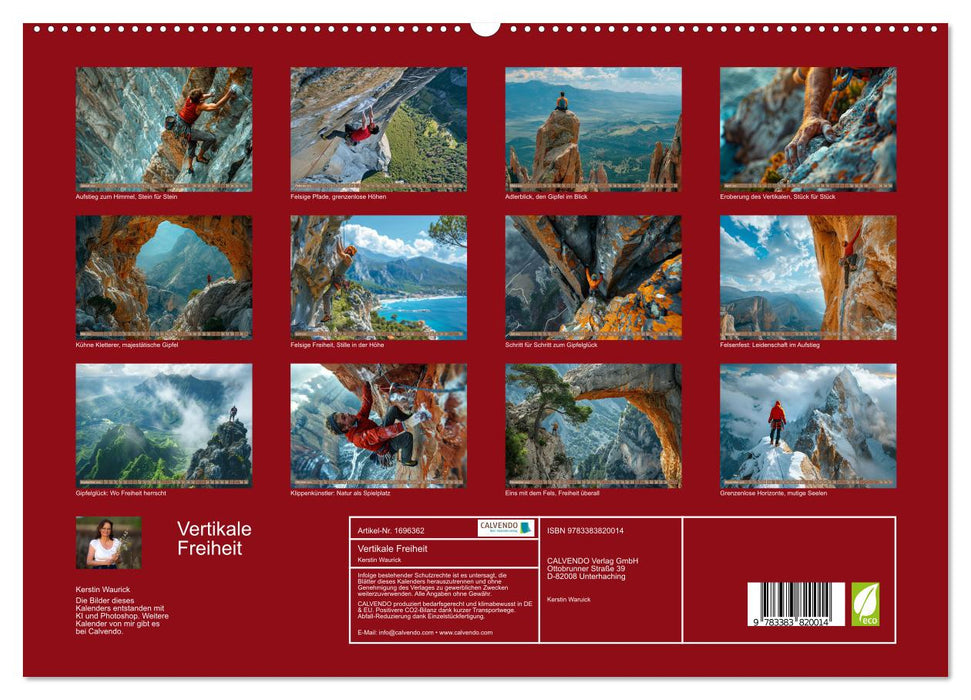 Vertikale Freiheit (CALVENDO Premium Wandkalender 2025)