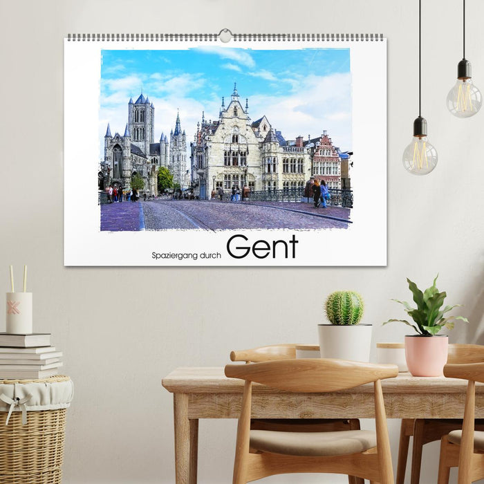 Spaziergang durch Gent (CALVENDO Wandkalender 2025)