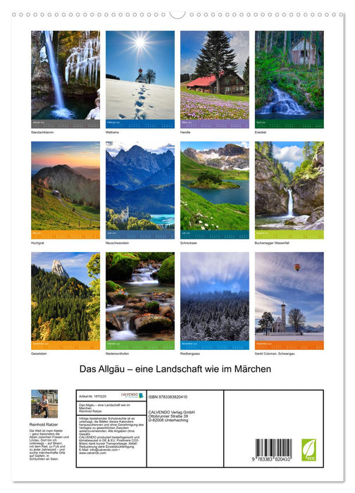 Das Allgäu – eine Landschaft wie im Märchen (CALVENDO Premium Wandkalender 2025)