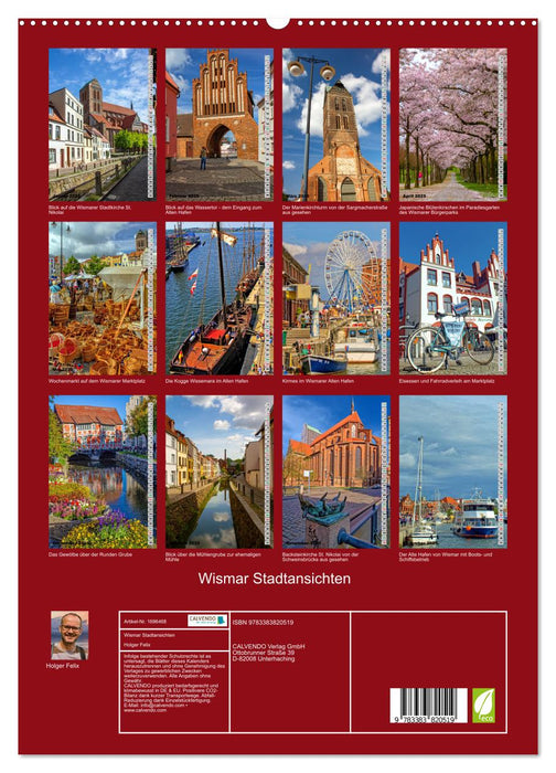 Wismar Stadtansichten (CALVENDO Premium Wandkalender 2025)