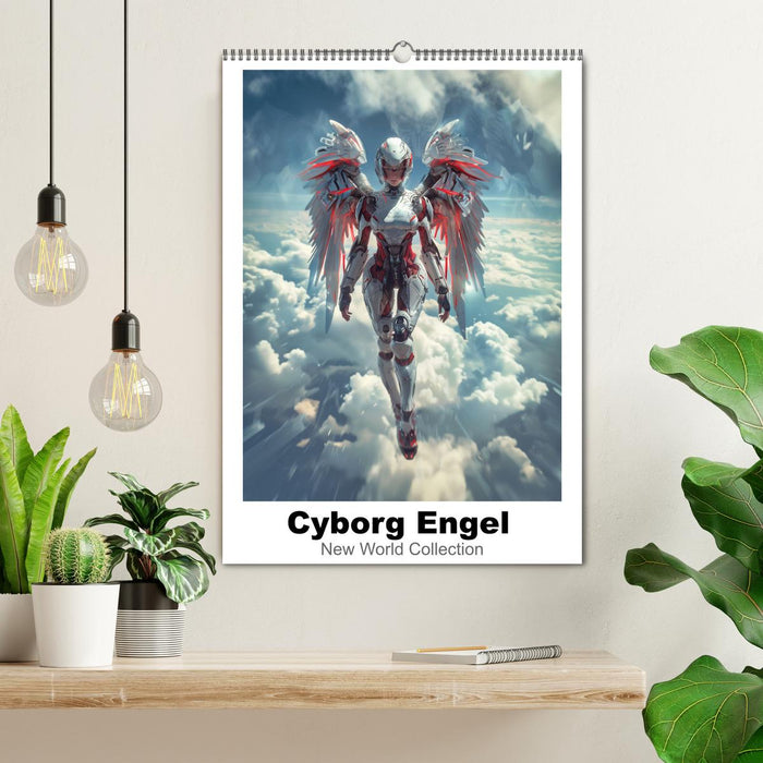 Cyborg Engel (CALVENDO Wandkalender 2025)