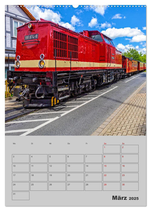 Brockenbahn - Terminplaner (CALVENDO Premium Wandkalender 2025)