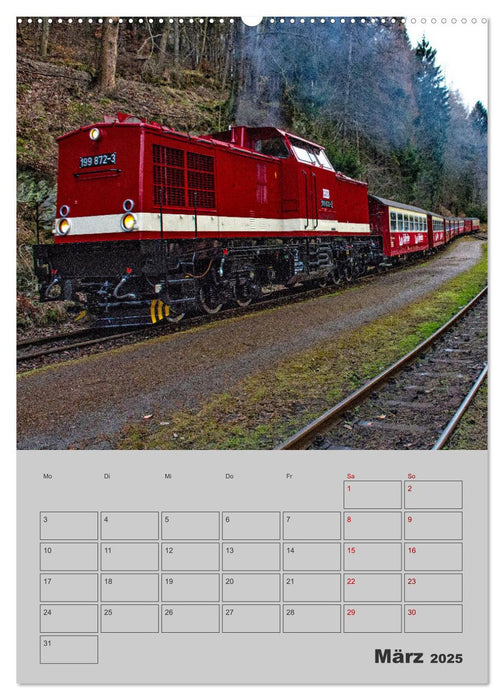 Brockenbahn - Terminplaner (CALVENDO Premium Wandkalender 2025)