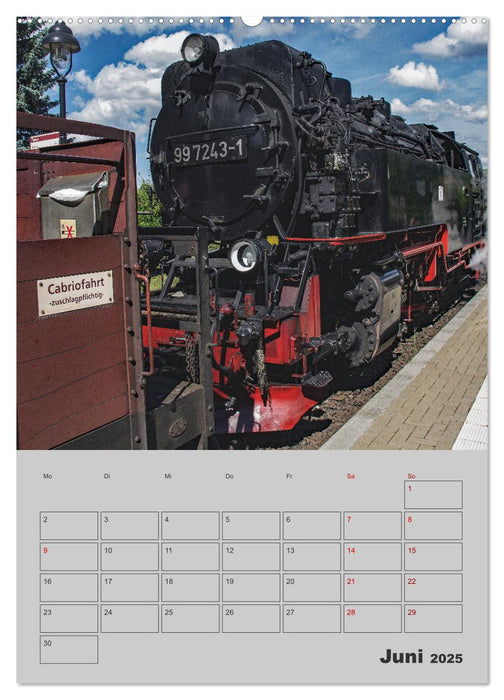 Brockenbahn - Terminplaner (CALVENDO Premium Wandkalender 2025)