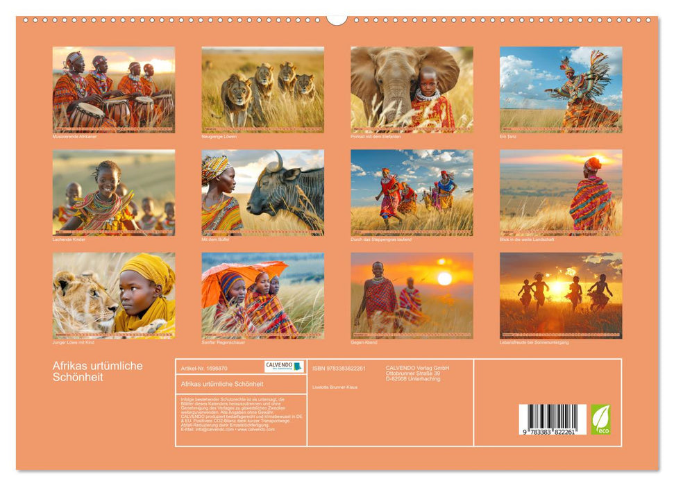 Afrikas urtümliche Schönheit (CALVENDO Premium Wandkalender 2025)
