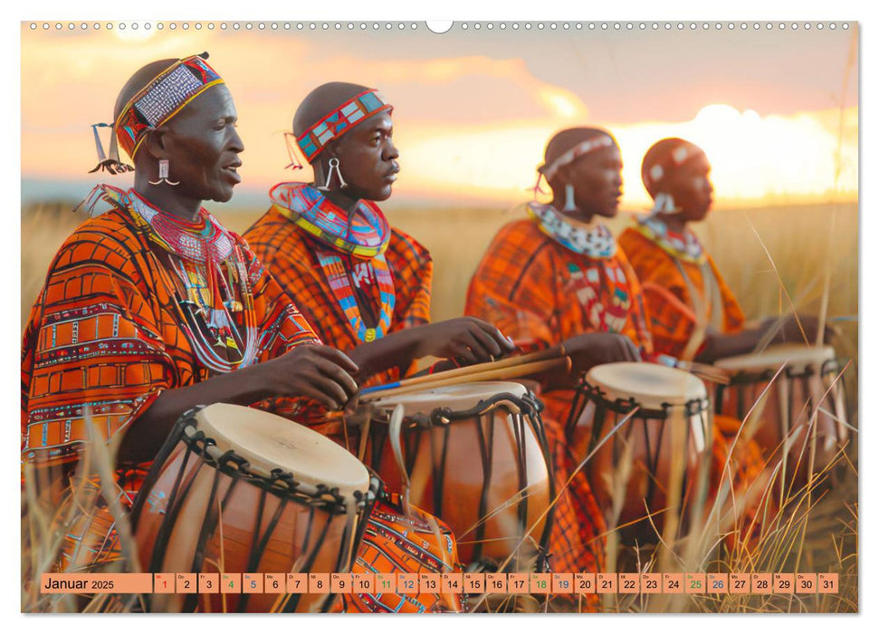 Afrikas urtümliche Schönheit (CALVENDO Premium Wandkalender 2025)